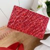 Caperucita Rosa (Rosa Navarro) Clutch Piedrecitas Tonos Rojos Wendy