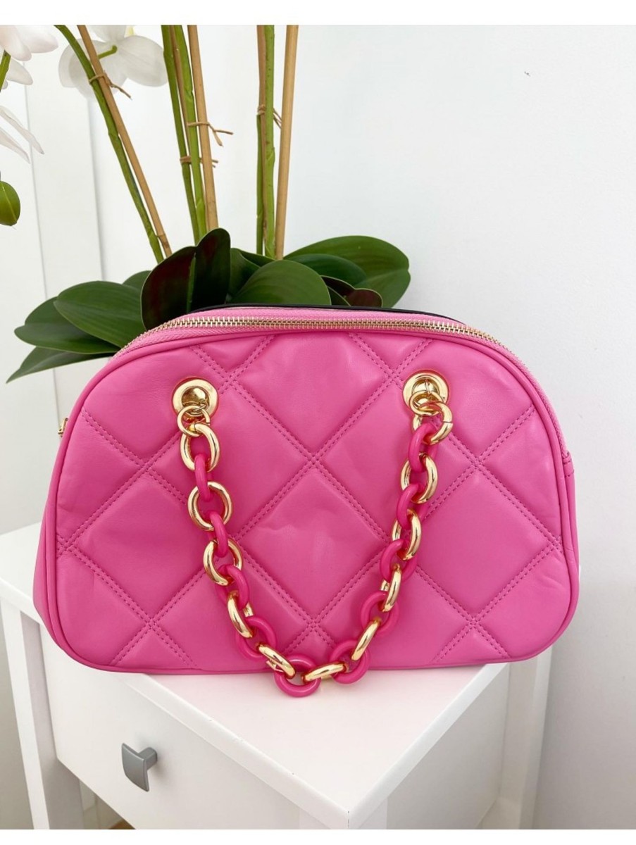 Caperucita Rosa (Rosa Navarro) Bolso Rosa Chicle Acolchado Hl34